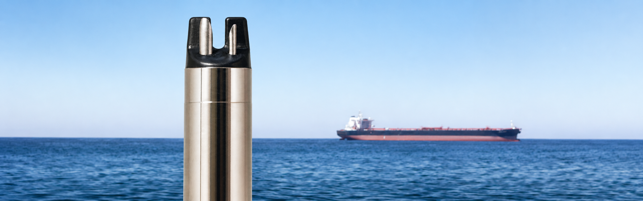 sensor and tanker on the background